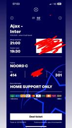 Ajax inter, Tickets en Kaartjes, Seizoenskaart, Eén persoon