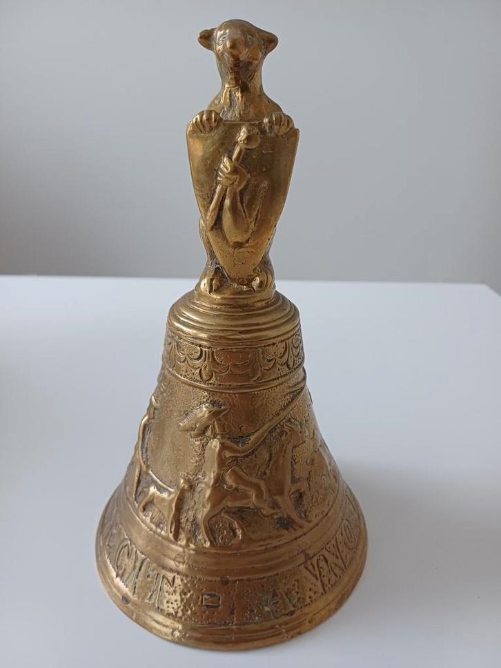 Antieke Bronzen Bel met Leeuw, Antiek en Kunst, Antiek | Koper en Brons, Brons, Ophalen