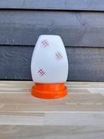 Toffe vintage plafondlamp met oranje voet, Ophalen of Verzenden, Zo goed als nieuw