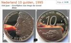 Nederland Beatrix ƒ 10.00 1995 Hugo de Groot / Zilver Bieden, Postzegels en Munten, Munten | Nederland, Koningin Beatrix, Zilver