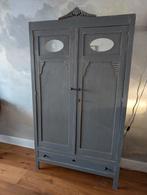 Brocante kast, Ophalen, Gebruikt, 100 tot 150 cm, Met hangruimte