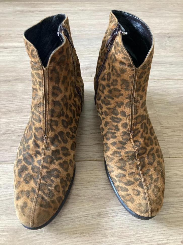 Laarsjes met panterprint - Bitter, Kleding | Dames, Schoenen, Gedragen, Lage of Enkellaarzen, Overige kleuren, Ophalen of Verzenden