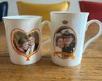 2 koffie mokken -Orange collection, Ophalen of Verzenden, Zo goed als nieuw, Porselein, Kop en/of schotel