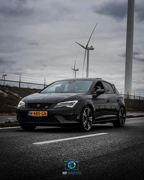 Seat Leon 2.0 TSI 290PK Dsg-6 2016 Zwart, Auto's, Seat, Particulier, Leon, ABS, Achteruitrijcamera, Adaptieve lichten, Adaptive Cruise Control