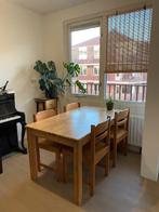 Eettafel met 4 stoelen, Huis en Inrichting, Ophalen, Gebruikt, 100 tot 150 cm, 50 tot 100 cm