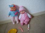 2 baby poppen, Ophalen of Verzenden, Zo goed als nieuw, Babypop