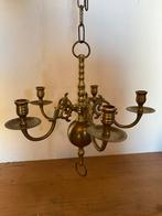 Koperen kroonluchter, kaarsenkroon. Kaarsenhouder, Huis en Inrichting, Lampen | Kroonluchters, Ophalen of Verzenden, Zo goed als nieuw