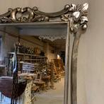 Barok Spiegel -houten lijst- zilver - 200 x 100 cm-TTM Wonen, Huis en Inrichting, Woonaccessoires | Spiegels, TTM Wonen, Meubels – (Perzische) Tapijten en Woonaccessoires