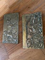 Koperen platen jachthond, Antiek en Kunst, Antiek | Koper en Brons, Ophalen of Verzenden