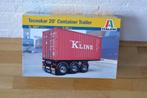 Italeri Tecnokar 20' container trailer 1:24 bouwpakket, Hobby en Vrije tijd, Modelbouw | Auto's en Voertuigen, -, Groter dan 1:32