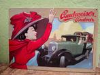reclamebord Budweiser Budvar bier, Ophalen of Verzenden, Nieuw, Reclamebord, Plaat of Schild, Overige merken