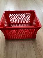 Fiets Krat / Bak rood kunststof, Doe-het-zelf en Verbouw, Kratten en Dozen, Gebruikt, Minder dan 35 cm, Minder dan 50 cm, Ophalen of Verzenden