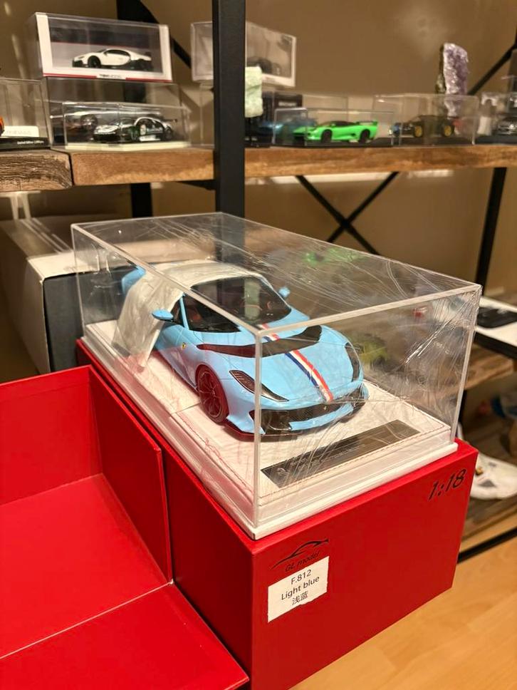 1:18 GL Ferrari 812 Competizione, Hobby en Vrije tijd, Modelauto's | 1:18, Zo goed als nieuw, Ophalen of Verzenden