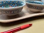 Tunesische Schalen - Handgemaakt, Ophalen, Porselein of Keramiek, Schaal, Rond