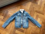 Stoer bont gevoerd spijkerjack zgan mt 146, Denim Co, Jongen of Meisje, Ophalen of Verzenden, Zo goed als nieuw