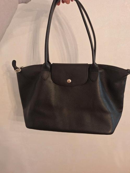 Leren Longchamp handtas/ shopper zwart origineel, Sieraden, Tassen en Uiterlijk, Tassen | Damestassen, Zo goed als nieuw, Handtas