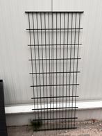 Dubbelstaafs hekwerk zwart 74x180cm reststuk schutting, Tuin en Terras, Ophalen, Zo goed als nieuw, IJzer, Dubbelstaafmat hekwerk