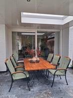 Royal Garden luxe tuinset – teak blad –  topstaat, Ophalen, Gebruikt, 6 zitplaatsen, Teakhout