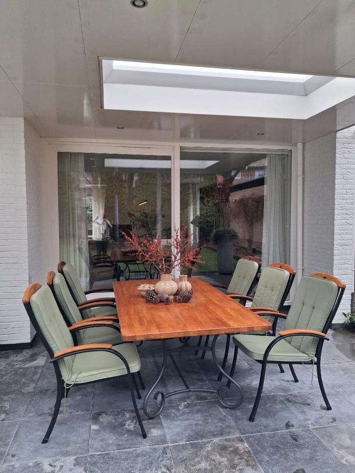 Royal Garden luxe tuinset – teak blad –  topstaat, Tuin en Terras, Tuinsets en Loungesets, Gebruikt, Tuinset, Teakhout, 6 zitplaatsen