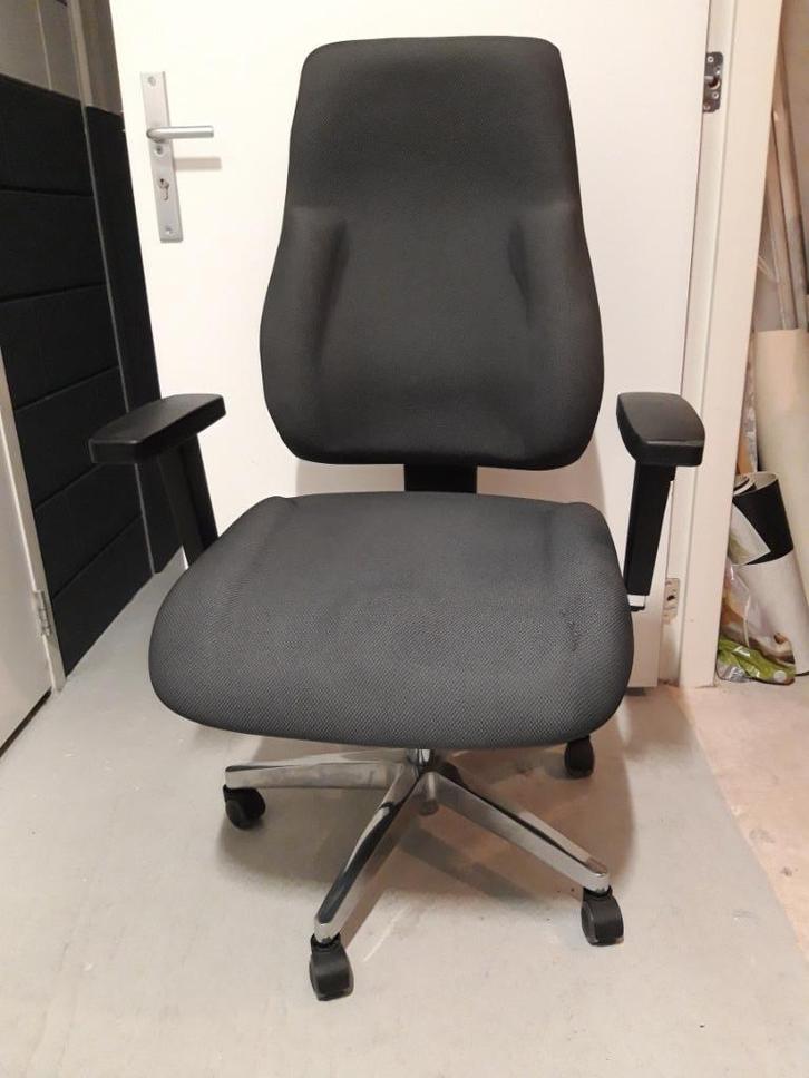 Topstar bureaustoel, Huis en Inrichting, Bureaustoelen, Gebruikt, Bureaustoel, Grijs, Ergonomisch, Ophalen