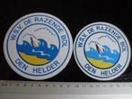 2x sticker wsv de razende bol den helder logo, Verzamelen, Stickers, Verzenden, Zo goed als nieuw, Bedrijf of Vereniging