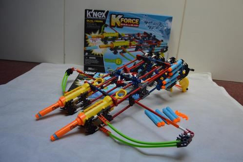 Knex/K'nex k-force build and blast dual cross + doos, Kinderen en Baby's, Speelgoed | Bouwstenen, Zo goed als nieuw, K'nex, Ophalen of Verzenden