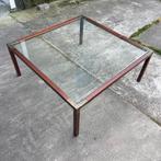 OPRUIMING salontafel Peter Ghyczy messing en kersen, Huis en Inrichting, Tafels | Salontafels, Ophalen, Gebruikt, 100 tot 150 cm