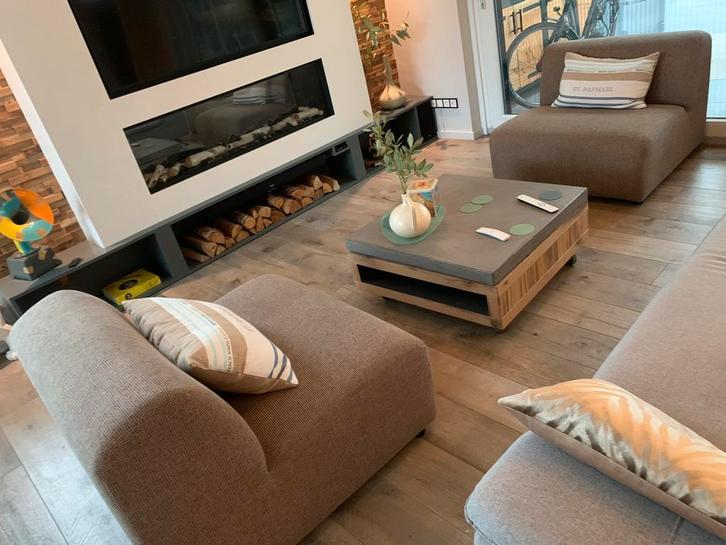 twee elementen banken van Eierkamp, Huis en Inrichting, Banken | Bankstellen, Zo goed als nieuw, Tweepersoons, Minder dan 150 cm