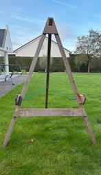 Houten standaard voor doelpak boogschieten., Ophalen, Zo goed als nieuw