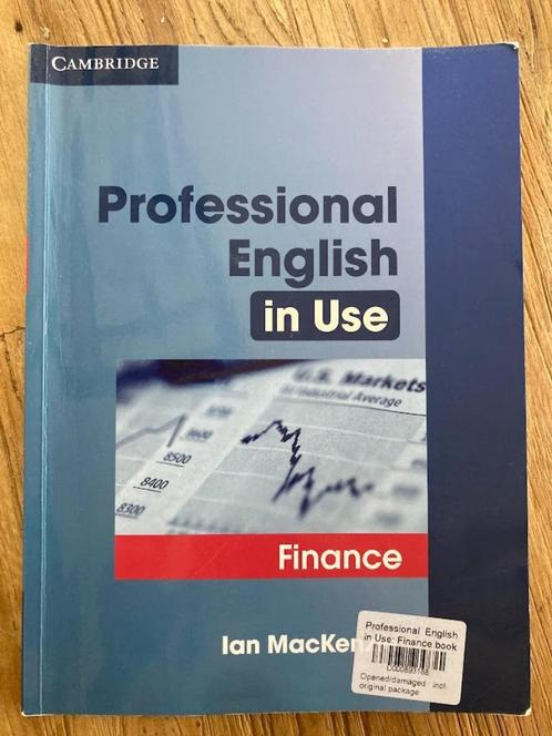 Professional English in Use - Finance, Boeken, Studieboeken en Cursussen, Gelezen, HBO, Alpha, Ophalen of Verzenden