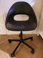 IKEA ELDBERGET/MALSKÄR bureaustoel + PYNTEN zitmatje, Zwart, Ophalen of Verzenden, Zo goed als nieuw, Bureaustoel