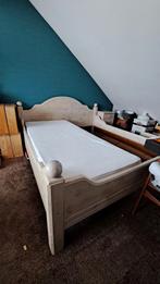 Bed Grenenhout 180200 /+ 1 Auping spiraal gratis, Ophalen, Gebruikt, Tweepersoons