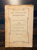 Zeldzaam boekje: Een Dichterlijke Ontboezeming, Antiek en Kunst, Ophalen of Verzenden