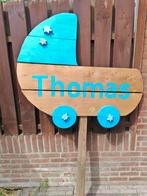 Geboorte bord kinderwagen, Kinderen en Baby's, Kraamcadeaus en Geboorteborden, Ophalen, Zo goed als nieuw