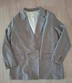 H&M Blazer Pied-de-Poule Bruin/Beige - Maat 46 (Oversized), H&M, Bruin, Maat 46/48 (XL) of groter, Ophalen of Verzenden