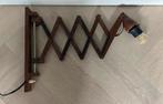 Vintage werkende retro schaarlamp, Huis en Inrichting, Lampen | Wandlampen, Ophalen, Gebruikt