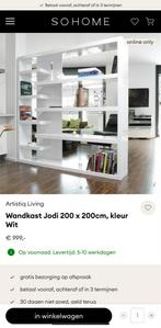 Artistiq Living Wandkast Jodi Wit 200x200, Ophalen, Met plank(en), Kunststof, Gebruikt