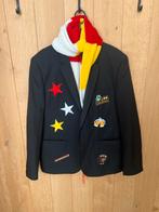 Zwarte heren Oeteldonk jas carnaval maat XL (56/58, Ophalen of Verzenden, Zo goed als nieuw, Maat 56/58 (XL)