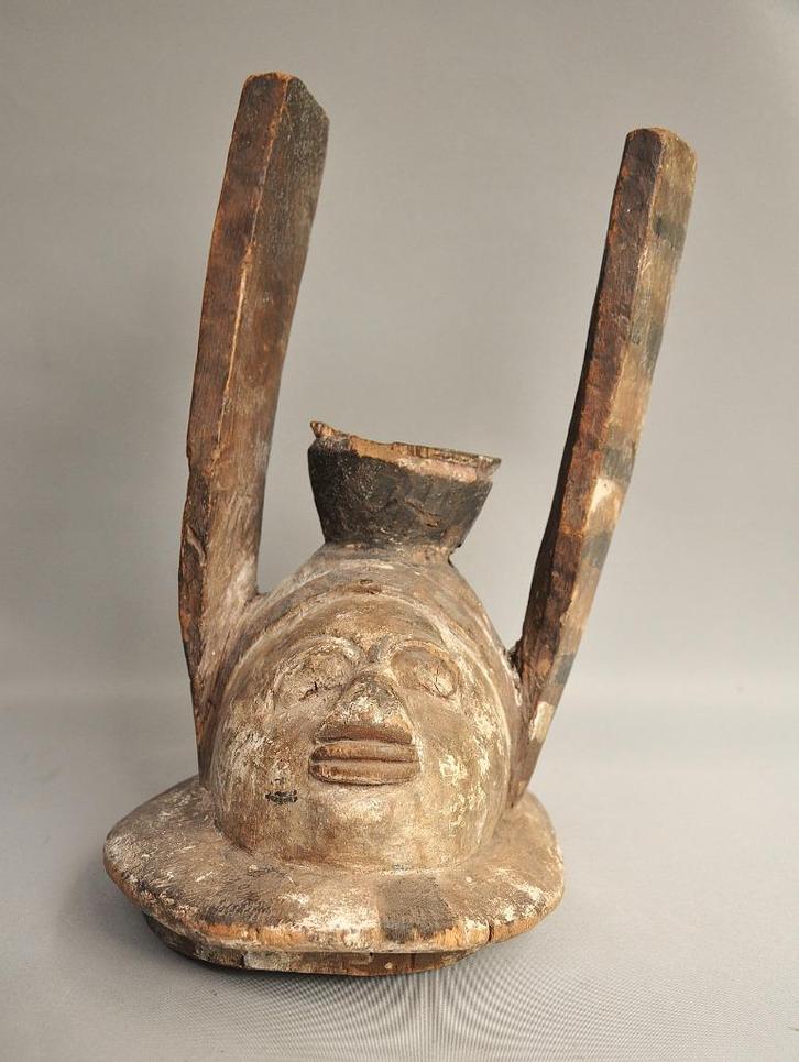 Yoruba gelede masker - Nigeria- ca 1970, Antiek en Kunst, Kunst | Niet-Westerse kunst, Ophalen of Verzenden