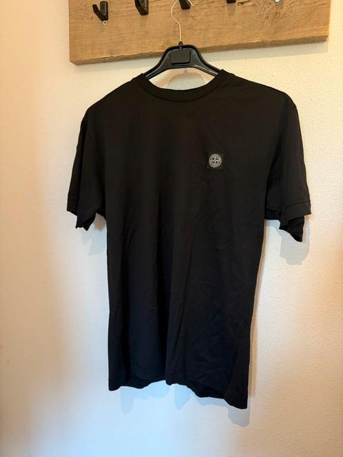 Stone Island | T-Shirt | Zwart | Maat L, Kleding | Heren, T-shirts, Zo goed als nieuw, Maat 52/54 (L), Zwart, Ophalen