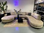 ACTIE Luxe Velvet Teddy U-bank Rondo 200x375x270cm Sand NEW, Info@oosterbaanwonen.nl, Venus 31 8448CE Heerenveen, Hoekbank, Oosterbaan Wonen