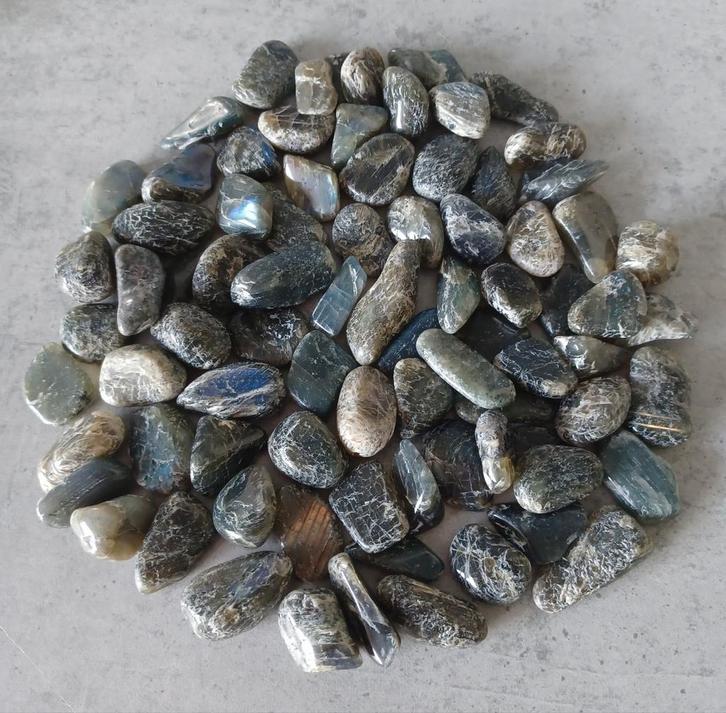 Labradoriet (M) 300 gram, Sieraden, Tassen en Uiterlijk, Edelstenen, Zo goed als nieuw, Ophalen of Verzenden