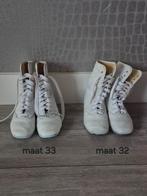 Dansmarietjes witte laarsjes maat 32 & 33, Gebruikt, Meisje, Laarsjes, Ophalen of Verzenden