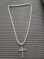 Te koop Massieve koningsketting met Kruis hanger  NIEUW!, Sieraden, Tassen en Uiterlijk, Kettingen, Met hanger, Nieuw, Ophalen of Verzenden