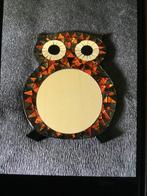 Spiegel uil mosaiek 33x26cm nieuwstaat, Minder dan 50 cm, Ophalen of Verzenden, Zo goed als nieuw, Minder dan 100 cm