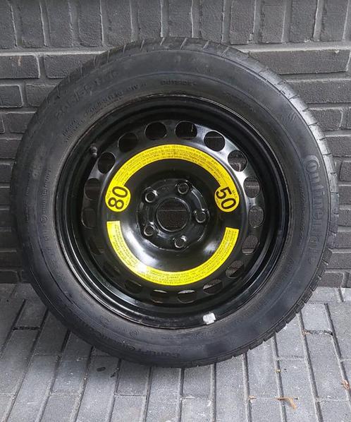 16" Reservewiel set (thuiskomer) – Audi, Vw, Seat, Skoda, Auto-onderdelen, Banden en Velgen, Band(en), 16 inch, 205 mm, Personenwagen