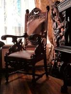 Antiek stoel French Empire Style Throne Chair, Ophalen of Verzenden