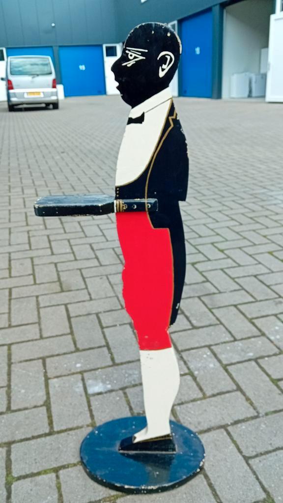 Art Deco Houten Bediende Standaard, Sieraden, Tassen en Uiterlijk, Piercings, Overige materialen, Ophalen of Verzenden