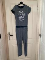Jumpsuit grijsblauw met leuke details, Ophalen of Verzenden, Zo goed als nieuw, Meisje