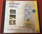 Leo van Doeselaar – De Imitatio Violistica CD, Ophalen of Verzenden, Barok, Gebruikt, Overige typen